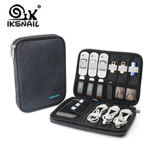 Load image into Gallery viewer, IKSNAIL pouches to store phone cables, USB cables, headsets, and digital accessories
