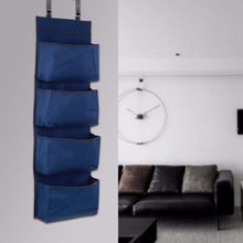 Load image into Gallery viewer, 1pc hanging bag Housewares 4-Tier Over Door Hanging Organiser Storage Pockets Wardrobe Unit Shoes
