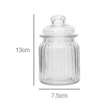 Load image into Gallery viewer, Crystal glass jar with cute deer-shaped stopper suitable for storing dry fruits and cereals
